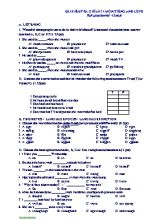 Đề kiểm tra giữa học kỳ 1 môn Tiếng Anh Lớp 8 (Có đáp án)